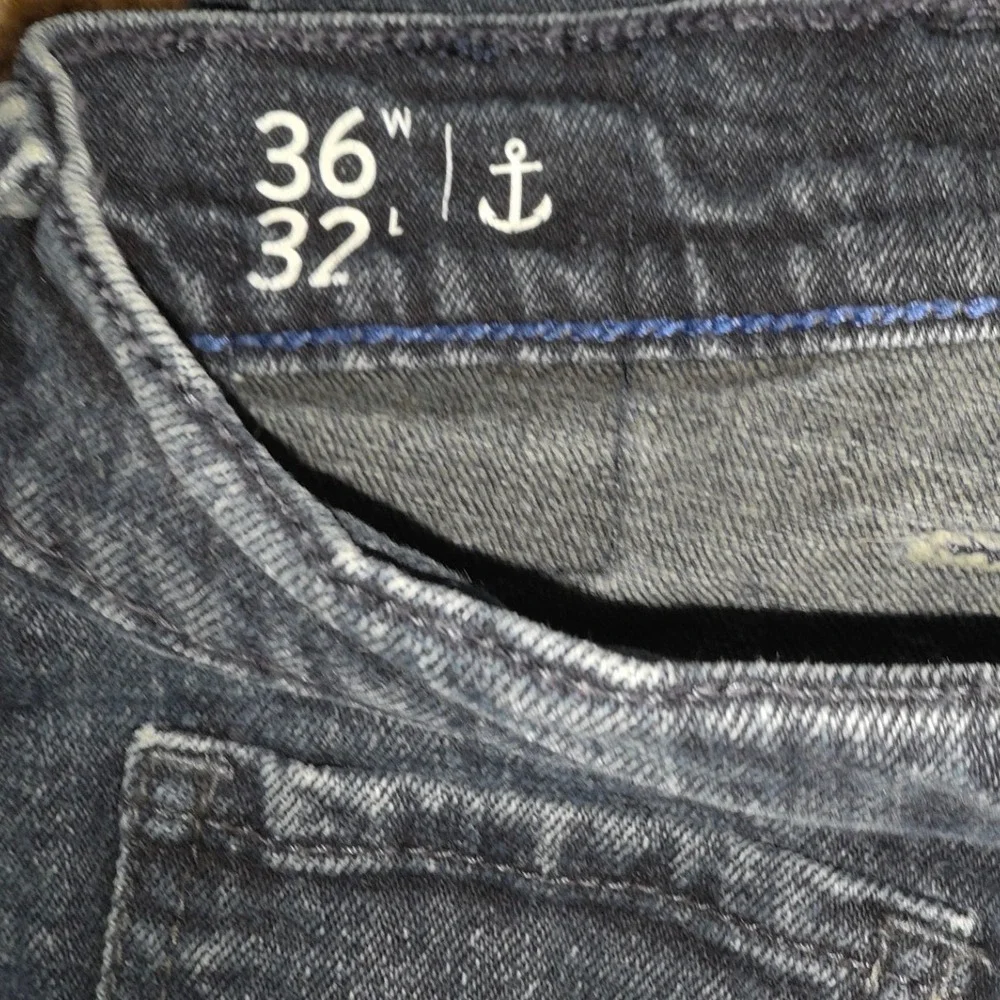 Nautica Straight Fit Jeans Mens Denim Pants Dark Wash Size 36 x 32 - Picture 6 of 11